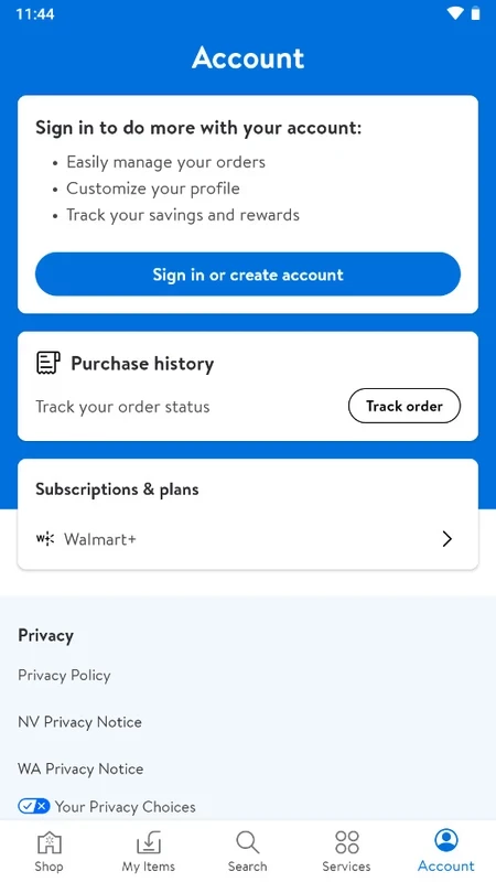 Walmart — Screenshot 2